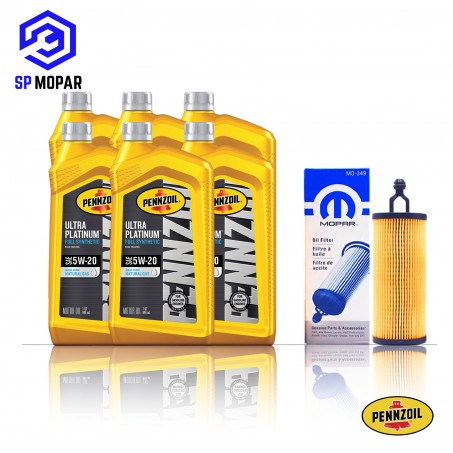 5W20 Fully Synthetic Pennzoil Engine Oil with Oil Filter